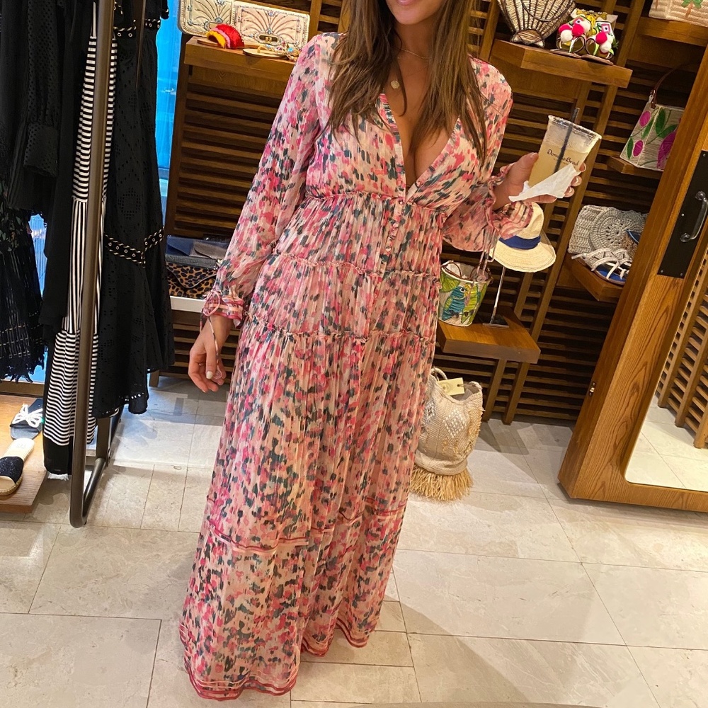 Rococo Sand Pink Peach Mimi Maxi Dress Size S SOLD OUT